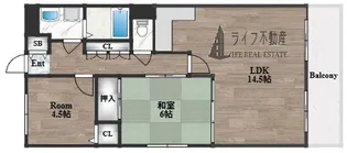 リーヴァ東花園【2階】の間取り