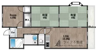 ナカトミサニーハイツ【3階】の間取り