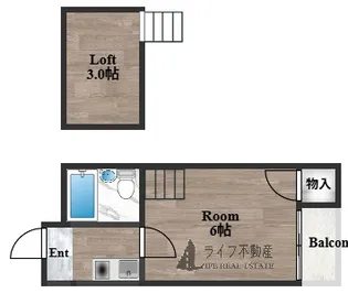 オーナーズマンション瓢箪山【2階】の間取り