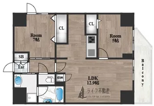 玉造BASE【7階】の間取り