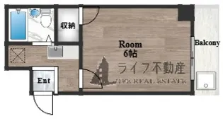 ハーモニーハイツ若江東【1階】の間取り