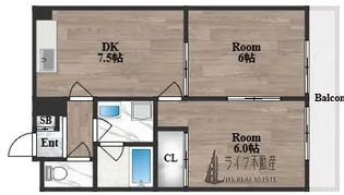 パシフィック高井田本通【3階】の間取り