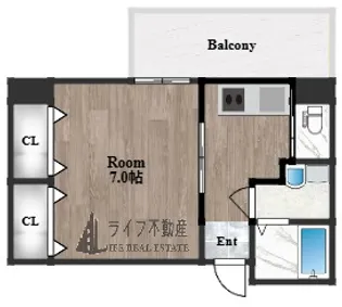 クィーンライフ玉津【3階】の間取り