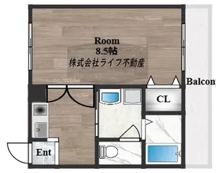アデレード長田【1階】の間取り