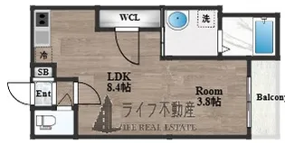 ハーモニーテラス花園東町【2階】の間取り