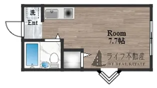 ハイツ嵯峨根【2階】の間取り