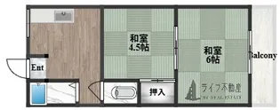西田マンション【3階】の間取り