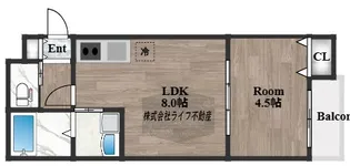 1LDKの間取り画像