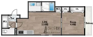 クリエオーレ稲田本町【3階】の間取り