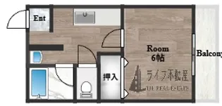 第一コーポ春日荘【3階】の間取り