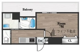 Lavart森ノ宮【6階】の間取り