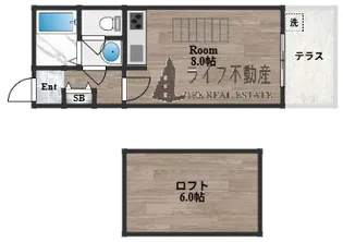 オーキッドスクエア【1階】の間取り