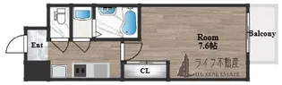 ブランシエスタ森ノ宮【8階】の間取り