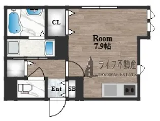 H&B吉田【3階】の間取り