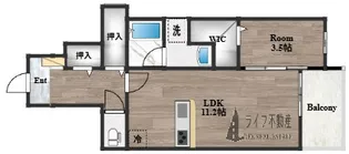 コート・ド・ボーヌ深江南南棟【1階】の間取り