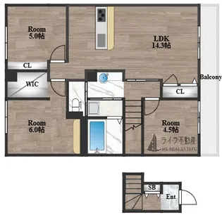 グルーヴィフィールド【2階】の間取り