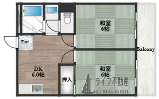 プレアール枚岡【4階】の間取り