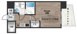 TLRレジデンス高井田【5階】の間取り