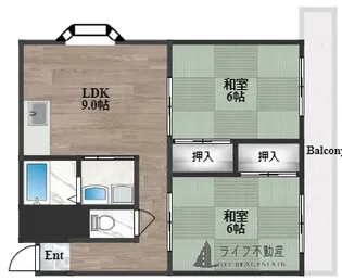 ファミール吉村【5階】の間取り