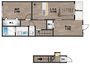 カーサ・フェリーチェⅡ【2階】の間取り