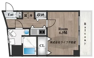 Celeb布施東【10階】の間取り