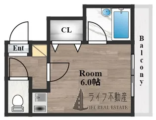 サンライフ東花園【3階】の間取り