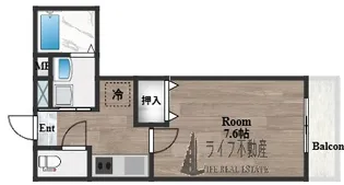フジパレス俊徳道Ⅲ【1階】の間取り