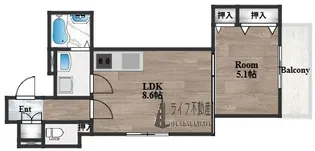 クリエオーレ友井【3階】の間取り