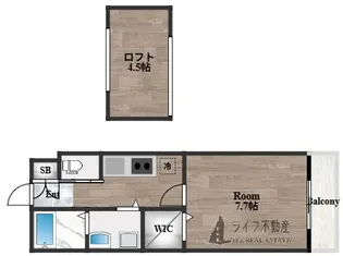 エムズコート吉田【2階】の間取り