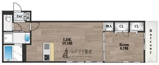 アイビー俊徳道【1階】の間取り