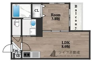 SAKURA RIVER【1階】の間取り