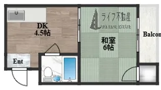 ロイヤル神路II【1階】の間取り