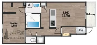 ベル・フォーレ石切【1階】の間取り