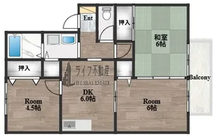 シャルマン横小路【2階】の間取り