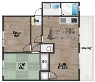 メゾン・ウィステ【B205号室】の間取り