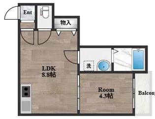 グランコスモ【2階】の間取り