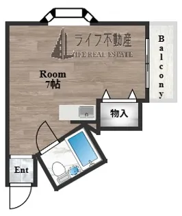 コスモヒルズ石切【3階】の間取り