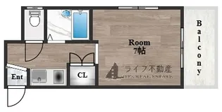 ハロー長田【303号室】の間取り