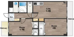 ウィステリア古箕輪【3階】の間取り
