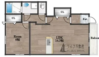 メゾン・ベル・カルムⅠ【1階】の間取り