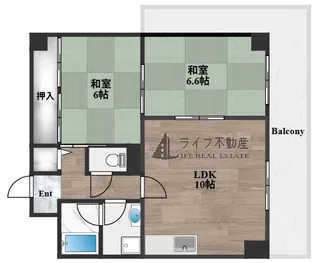 ヴィルヌーブ・ソシア【5階】の間取り