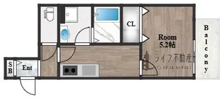 クレアール八戸ノ里【1階】の間取り