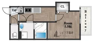 クレアール八戸ノ里【2階】の間取り