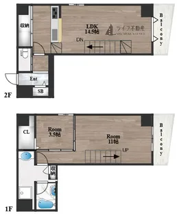 プレミアム長瀬【9階】の間取り