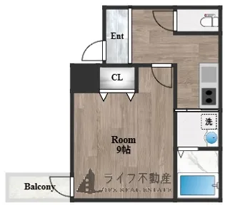 フジパレス高井田V番館【3階】の間取り