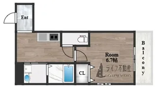 フジパレス弥刀駅北Ⅱ番館【3階】の間取り