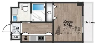 Celeb布施東【8階】の間取り