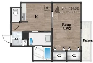 アビテ【3階】の間取り