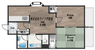 ラ・フォーレ高井田【4階】の間取り