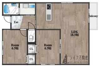 エトワールヴィル R小阪本町【1階】の間取り